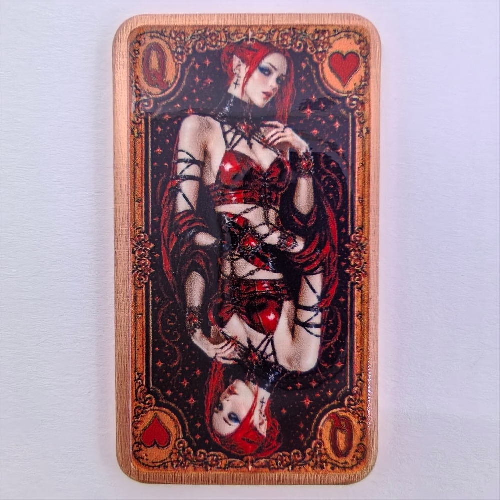 Vintage Collectible Playing Cards - 1オンス .999純銅バー ポーカー プレイカード クイーン ハート