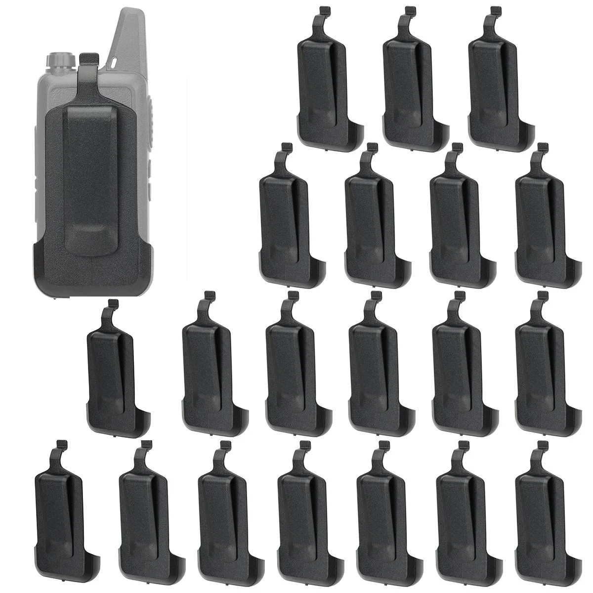Cassette Walkman Belt - ウォーキートーキーベルトクリップ、双方向アクセサリー、baofeng BF-T20、retevis rt622、rt22s、wln KD-C1、5 pcs、10 pcs、20pcs用バッククリップ