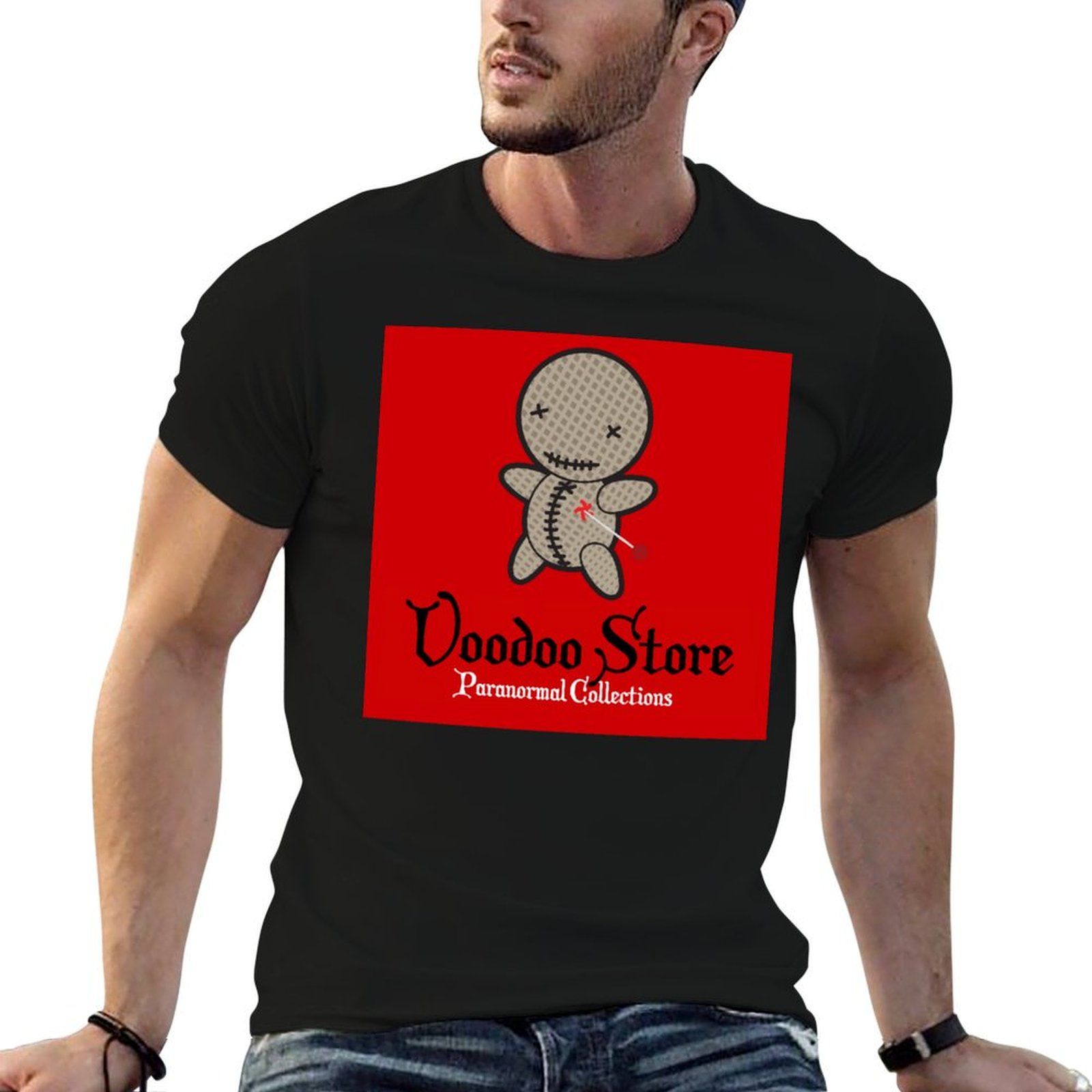 Vintage And Collectible Stores - ブードゥー教の店の超常現象コレクション # 6 Tシャツ ヴィンテージプリント クルーネックTシャツ
