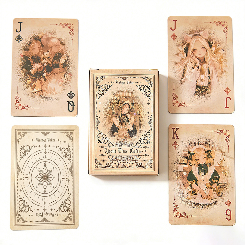ヴィンテージ風童話少女トランプカード55枚、ヨーロッパ風コー - Vintage Collectible Playing Cards のレビューと価格