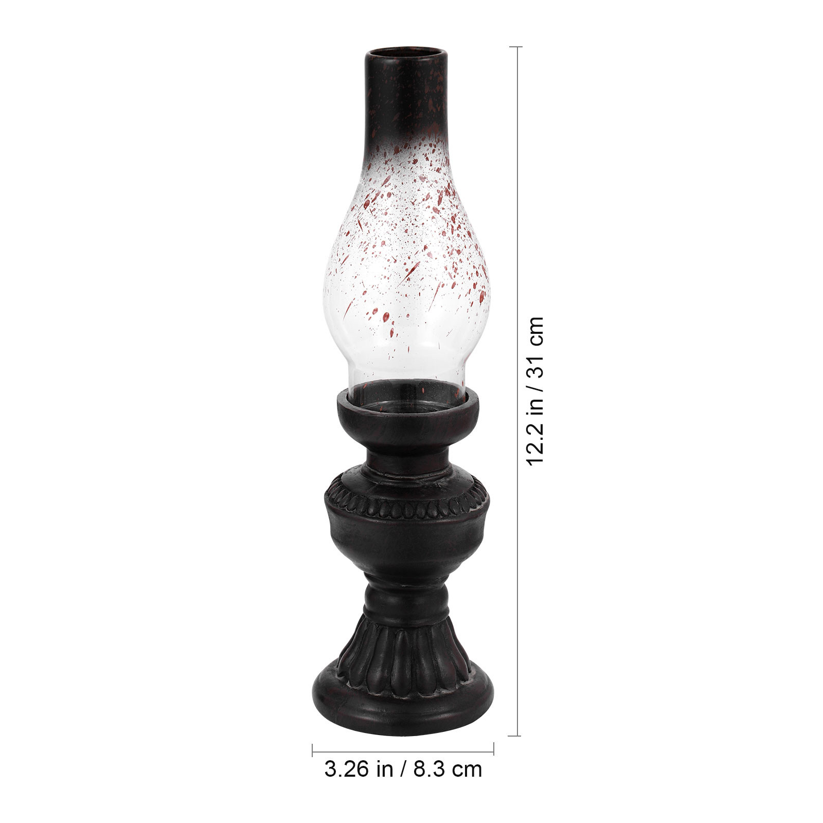 レトロな樹脂製ガラスカバーランプ 家庭用キャンドルホルダー  - Collectible Vintage Lamps のレビューと価格