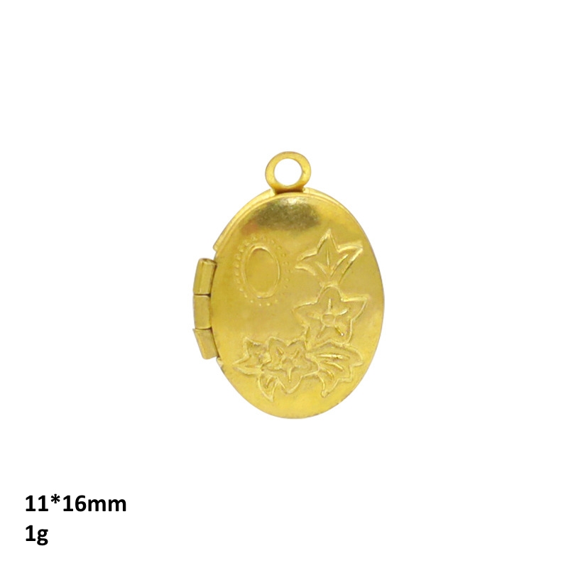 Boytute-楕円形の真鍮の写真のロッカー、ペンダント、D - Vintage Collectible Item のレビューと価格