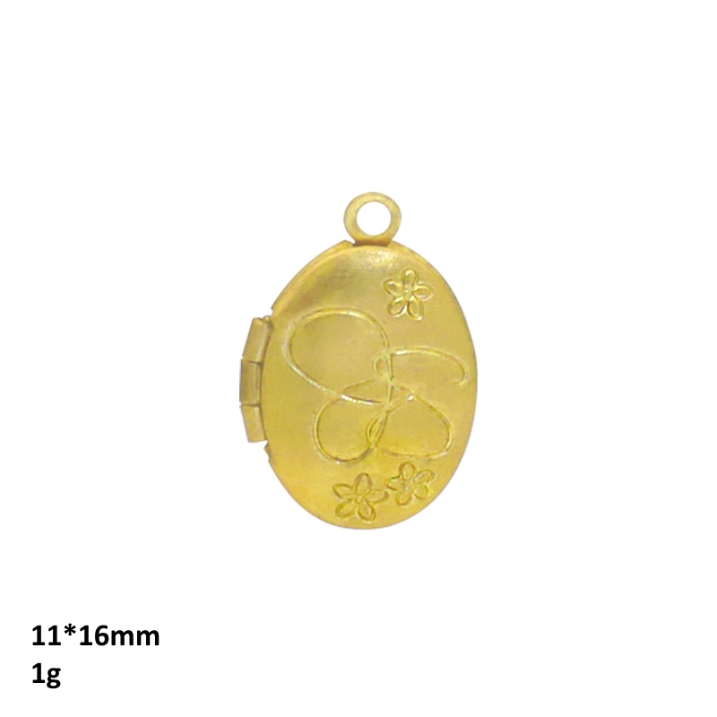 Boytute-楕円形の真鍮の写真のロッカー、ペンダント、D - Vintage Collectible Item のレビューと価格