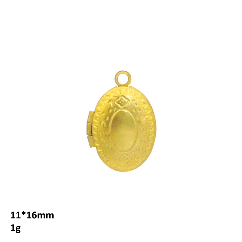 Boytute-楕円形の真鍮の写真のロッカー、ペンダント、D - Vintage Collectible Item のレビューと価格