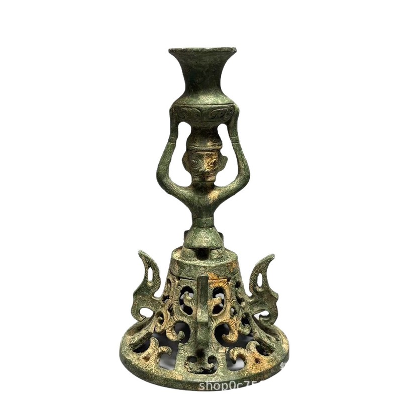 アンティークの三興図の複製、手持ちの宝花瓶と灯台、透かし彫り - Collectible Vintage Lamps のレビューと価格