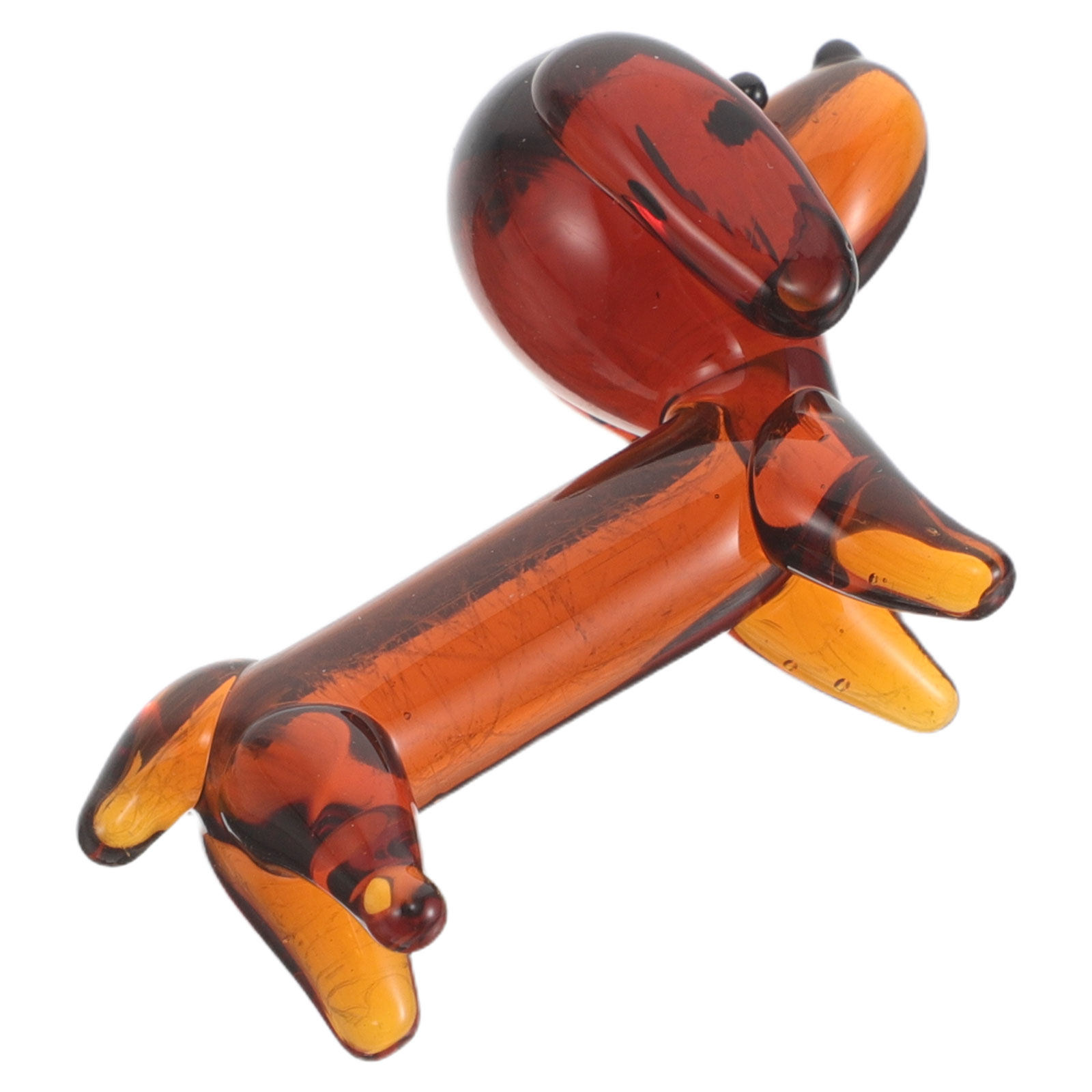 ミニブラウンガラスダックスフント 小型手作りガラス犬飾り ホ - Vintage Collectible Glass のレビューと価格