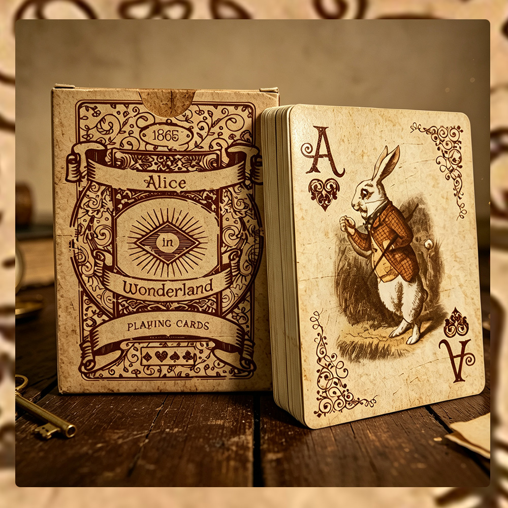 1セット/2セット アリスヴィンテージペーパーポーカー。ワン - Vintage Collectible Playing Cards のレビューと価格