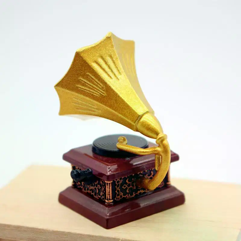 ドールハウスヴィンテージ蓄音機ミニチュアモデルリビングルーム - Vintage Toy Collector のレビューと価格