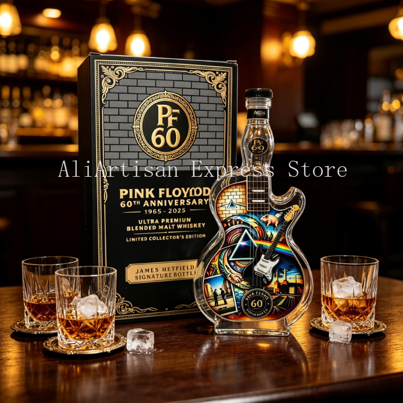 ヴィンテージロックスタイルギターアックス型350ml空ボトル - Vintage Collectible Liquor Bottles のレビューと価格