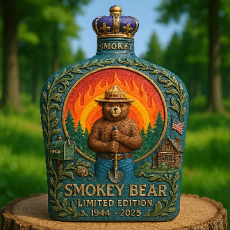 スモーキーベア防火ウィスキーデカンタヴィンテージ酒瓶バーディ - Vintage Collectible Liquor Bottles のレビューと価格