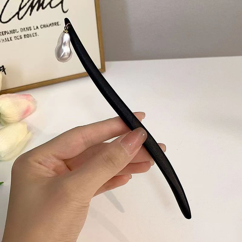 ヴィンテージ中国風の木製花ヘアスティックパールヘアピンジュエ - Vintage Collectible Item のレビューと価格