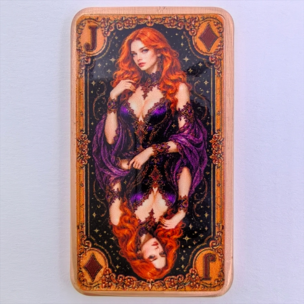 1オンス .999純銅バー ポーカー プレイカード ジャック - Vintage Collectible Playing Cards のレビューと価格