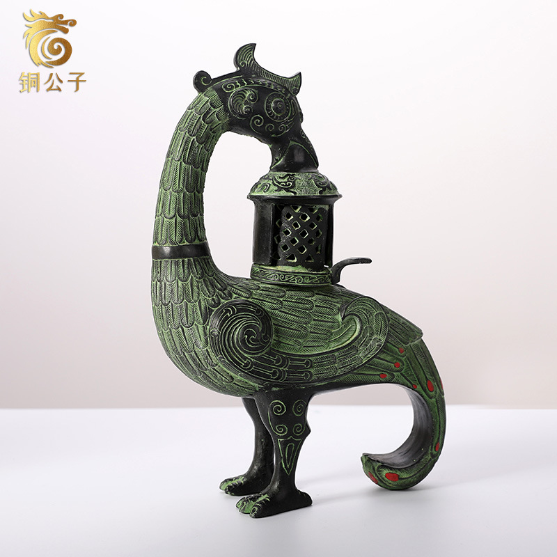 フェニックス鳥アンティークブロンズクラフトランプコレクション - Collectible Vintage Lamps のレビューと価格